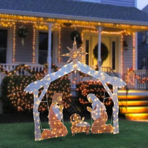 Light nativity scene - light-up,
