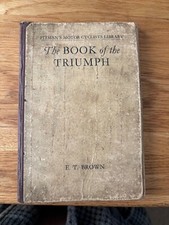 Book of the Triumph 1938 vintage Classic bike Pitman