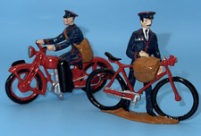 Vintage Cast Iron Or Lead  Motorcycle And Bicycle - VGC Motorcycle Approx 3”