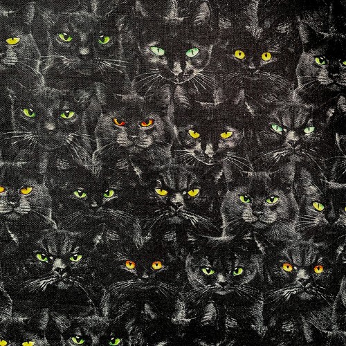 Lucky cats eyes 100 cotton - lucky,