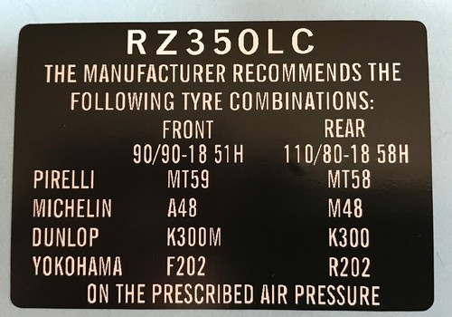 Yamaha rz350lc rz350 ypvs 31k - rz350,