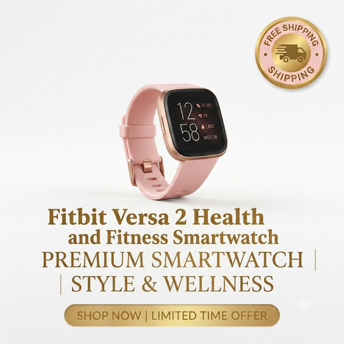 Fitbit versa smartwatch pink - 2,
