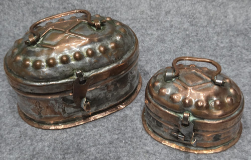 Two antique copper - two, cricket