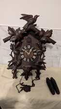 Black Forest Cuckoo Clock With Unusual Feeding Bird Mechanism, Restoration.