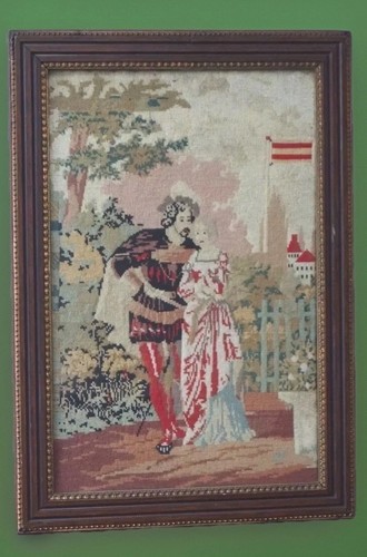 Antique tapestry embroidery - antique,