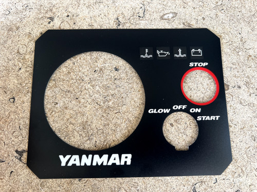 Yanmar engine instrument panel - engine,