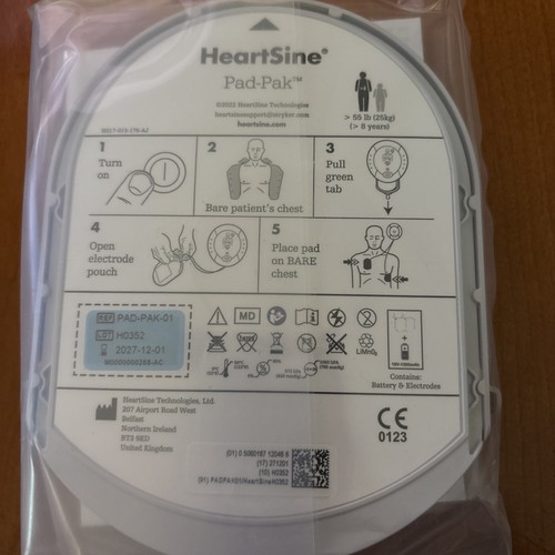Heartsine pad pak adult - heartsine,