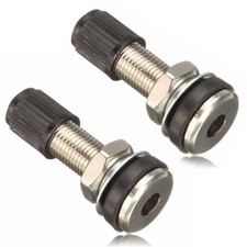 2x Car Motorcycle Bike Tubeless Wheel Tyre Valve Stem Rim Valves With Dust Caps