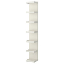 NEW IKEA LACK Wall Shelf Unit  Vertical Storage White 30x190cm Durable