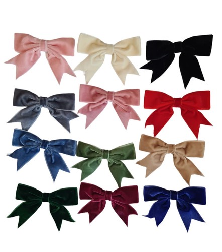25mm velvet ribbon bows - velvet,