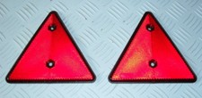 REAR REFLECTIVE RED TRIANGLES, TRAILER , CARAVAN ,TRUCK