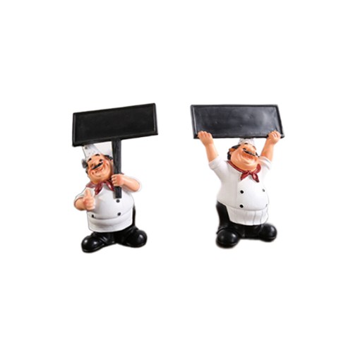 Blackboard chef ornaments - ,