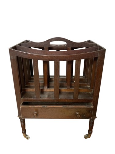 Antique mahogany canterbury - antique,