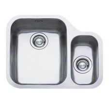 Franke Ariane 1.5 Bowl Undermount Kitchen Sink with Right Hand Small Bowl