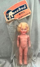 Vintage Doll 50s Rosebud 7 Inch Sealed in Original Pack Rare Sleep Eyes Mint