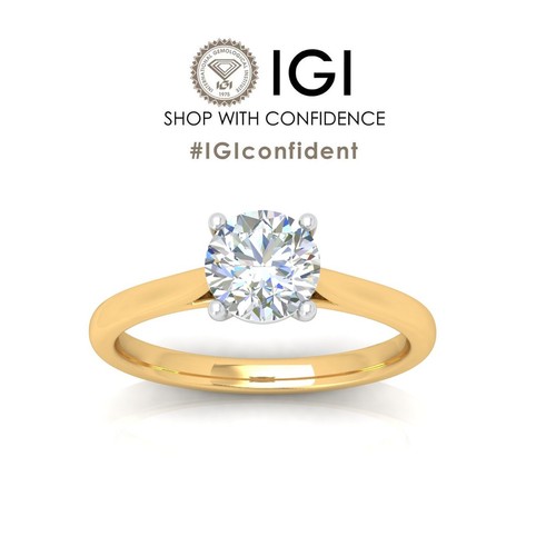 Round diamond claw solitaire - claw,