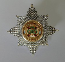 British Army Irish Guards Officers Cap Badge Cap Star