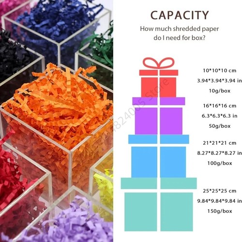 Luxury shredded paper coloured - luxury,