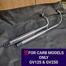 HYOSUNG GV125 GV250 FRONT REAR Exhaust Pipe Header Manifold End Can Silencer OEM