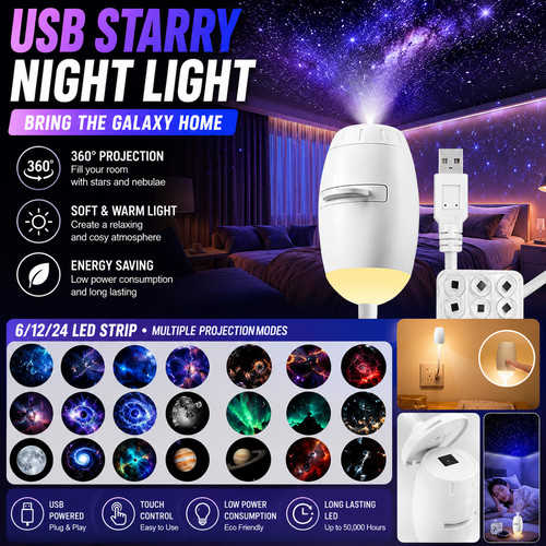 Usb galaxy star projector - usb,
