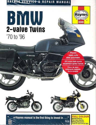 Printed book 1970 bmw r45 - 1970-96,