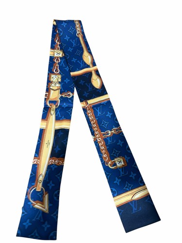 Blue bandeau monogram - blue,