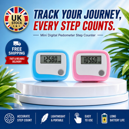 Lcd clip pedometer step - clip,