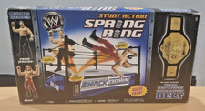 WWE Jakks STUNT ACTION RING PLAYSET - NEW & UNUSED with EDGE & JERICHO w/ BELT