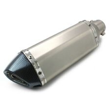 Motorcycle exhaust muffler Force Stainless Steel-Carbon Look