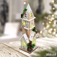 Handmade LED Wooden Festive House