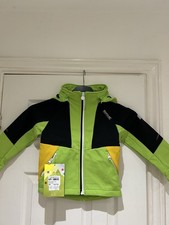 Regatta Waterproof Hooded Jacket Green and Black, Full Zip. Age 3-4. Brand New
