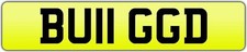 BUGGED NUMBER PLATE BU11 GGD