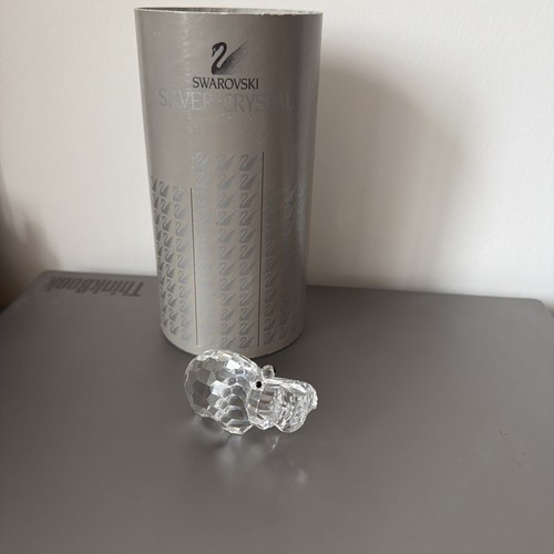 Swarovski crystal small hippo - swarovski,