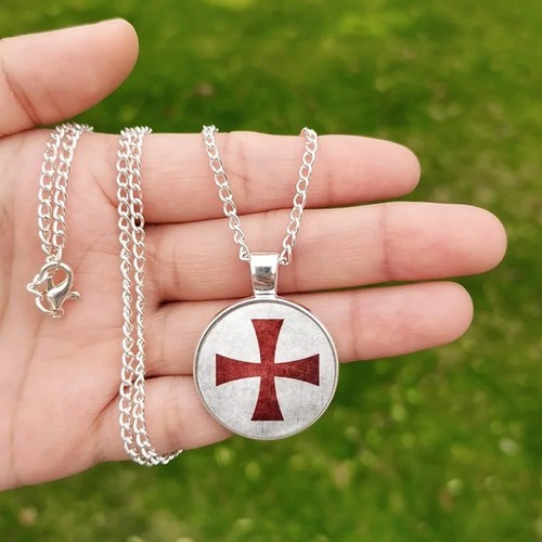 Knights templar cross pendant - cross,