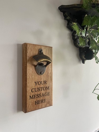 Personalised solid oak wall - personalised,
