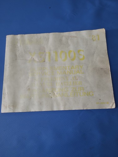 Yamaha 1100 supplement - xs,