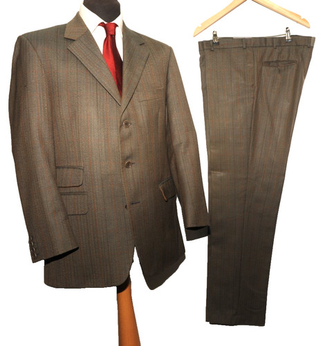 Vintage magee check green suit - magee,
