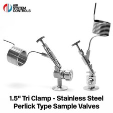 Stainless Steel Tri Clamp - Perlick Sample Valve & Pig Tail - 304 SS Sampling
