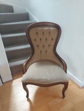 French Louis Philippe Style Bedroom Chair Button
