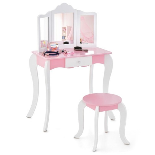 Kids wooden makeup dressing - makeup,