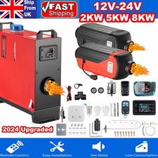 12V-24V Diesel Air Heater 8KW 5KW Upgraded LCD Car RV Truck Camper Night Parking