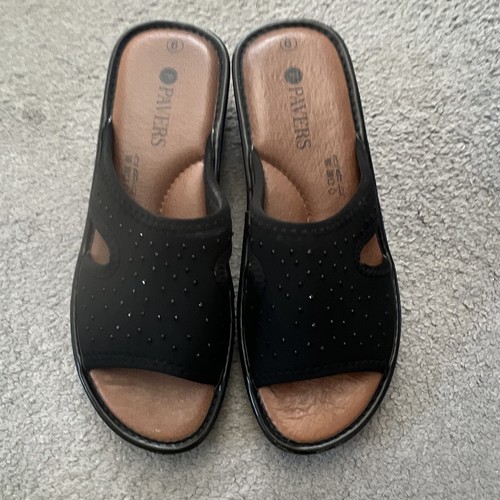 Pavers women black leather - women’s,