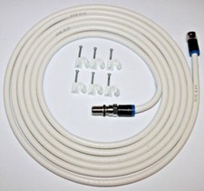 Satellite TV Coax Aerial Cable Virgin Media Lead Compression plus cable Clips