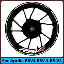 17Inch For Aprilia RSV4 RSV 4 Wheel Hub Rim Decorative Decal Reflective Sticker