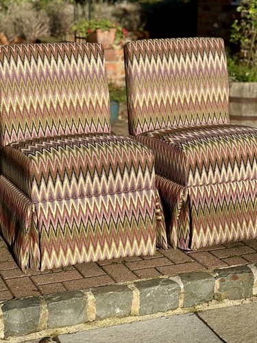 Pair striped slipper - of,