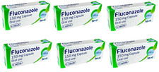 6 x Fluconazole 150mg Oral Capsules Antifungal Thrush Yeast Infection Treatment