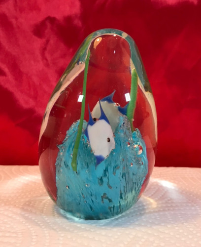 Vintage aquarium paperweight - vintage,