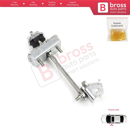 Left door hinge stop - hinge, strap