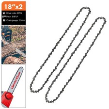 2x Chainsaw Chain for 18" Bar Qualcast PCS46Z Part Argos 3/8" .050 63 Drive Link