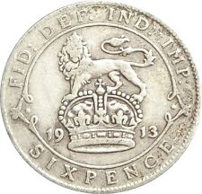 1911 TO 1919 GEORGE V LUCKY SILVER SIXPENCES CHOICE OF YEAR / DATE